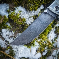 Складной Пчак из дамасской стали